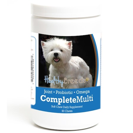 Healthy Breeds West Highland White Terrier all in one Multivitamin Soft Chew, 90PK 192959011487